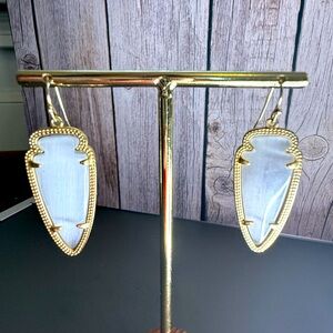 VINTAGE Kendra Scott Sky Earrings- Translucent Gray
